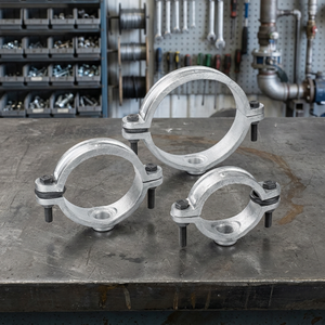 Abrazadera de Tubería de Zinc Galvanizado de Alta Presión Resistente a la Corrosión, Fabricada con Hierro Galvanizado de Alta Precisión FCD 450/ASTM A536 - Product Image 3