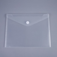 Logo plastique PP enveloppe poche portefeuille fichier enveloppes école dossier Document A4 A5 A7 A8 clair fichier sac avec bouton pression dossier