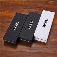 Boîtes cadeaux de luxe avec logo personnalisé, boîtes à couvercle et à base pour bijoux, montres, cravates, ceintures, emballage cadeau