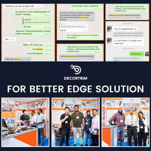 DECORTRIM โรงงานผลิตตามสั่ง โปรไฟล์โลหะคุณภาพสูงสำหรับฝาครอบพีซี  โปรไฟล์อะลูมิเนียมติดผนังแบบ LED  โปรไฟล์ LED สำหรับขอบผนัง - Product Image 6