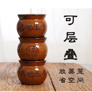 Rural earthenware pots and jars for stewing soup; commercial earthenware pots and jars for making soup; old-fashioned clay pots - Product Image 2