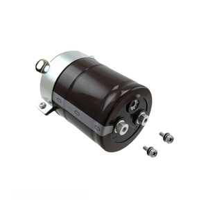 ตัวเก็บประจุแบบยึดติดกับแชสซี รุ่น LQR2V332MSEG ของแท้ 3300uF อลูมิเนียม 3300UF 20% 350V แบบขันสกรู - Product Image 1
