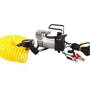 Máquinas de neumáticos de coche Manguera de aire integrada portátil Manómetro mecánico Compresor de aire portátil - Product Image 2