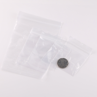 Sac auto-obturant en plastique polyéthylène transparent personnalisé stockage de vêtements sac à fermeture éclair emballage