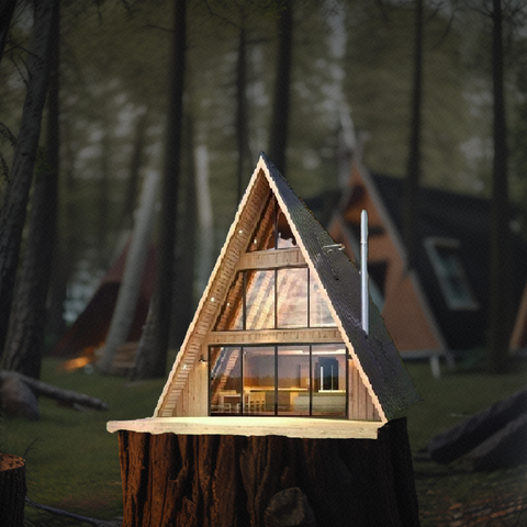 Best Steel Structure Tiny Home - Triangular Prefab Modular