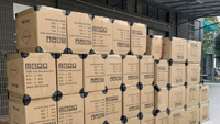 Protection d'angle en plastique noir à trois côtés pour carton logistique, garde-bord et garde-angle 40*40*40mm Épaisseur 1mm