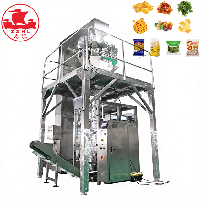 Automatic Multi Head Scale Grains Packing Machine Puffed Snack High Speed Packaging Plantain Chips Packaging Machine