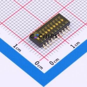 DS-10P DIP Switch SMD,P=1.27mm Switch Flat Toggle, Groove Type Single Pole Single Throw 10 1.27mm - Product Image 1