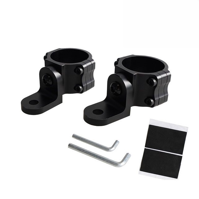 Adjustable UTV Whip Light Bar Mounting Bracket for 1.75 to 2 Inch LED Light Install on Anti Roll Cage