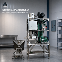 Machine à glace en tubes industrielle de 3 tonnes, en acier inoxydable SS304, refroidie par air, fabricant de tubes personnalisé, fiable et durable pour la production de glace en usine commerciale