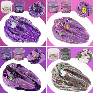 Kit de Slime de Halloween para Niños, Set de Slime Transparente con Dijes Espeluznantes, Cuentas de Espuma y Purpurina, OEM, Recuerdo de Fiesta, Venta al por Mayor - Product Image 3