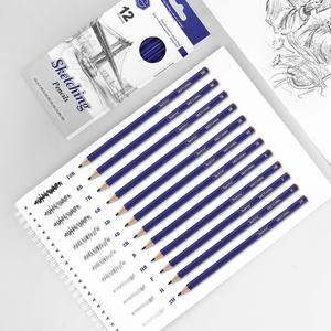 Set de crayons de dessin 12PCS Set de crayons de croquis professionnels en <span class=keywords><strong>graphite</strong></span> pour les artistes débutants - Product Image 3