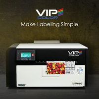 Máquina de Impresión de Etiquetas Adhesivas, Impresora Digital a Color para Etiquetas Pre-cortadas, Impresora de Etiquetas de Vinilo con Tinta de Colorante VP660
