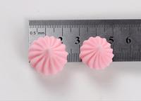 Artigianato cabochon in resina a forma di caramella di zucchero di meringa in miniatura 3d artificiale