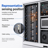 Sensor Suhu NTC untuk Pemantauan Kabinet & Kontainer Baterai Penyimpanan Energi, Manajemen Termal BMS & Peringatan Keterkaitan Kebakaran