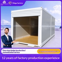 Maisons conteneurs pliables, garage extérieur, stockage mobile temporaire de qualité export pour chantiers de construction, maisons rurales, motos