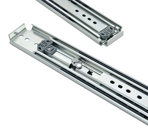 Rodamiento de bolas moderno y resistente de 76mm, rieles deslizantes de extensión completa de tres pliegues, uso de escaleras industriales, bloqueo de cajones de gabinete - Product Image 6