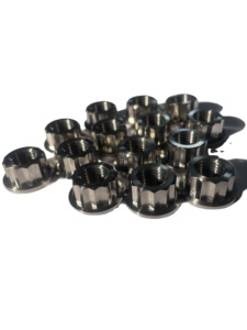 Tuercas de Brida de Titanio Pulido Gr5 de 12 Puntas Totalmente Roscadas M6 <span class=keywords><strong>M8</strong></span> M10 M12 para Competición - Product Image 3