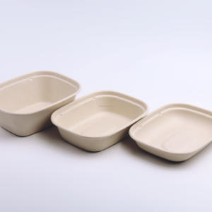 Muestras gratis Compostable Alimentos To-Go Contenedores Desechables Caña de azúcar Bagazo Pulpa <span class=keywords><strong>Take</strong></span> <span class=keywords><strong>Away</strong></span> Food Lunch Box - Product Image 1
