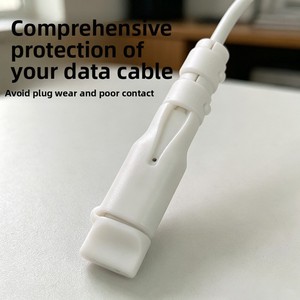 Household Data Cable Protector Anti-Break Charging Cord Winder Clip - Daily <strong>Home</strong> <strong>Essentials</strong> for Wire Protection &amp; Organization - Product Image 4