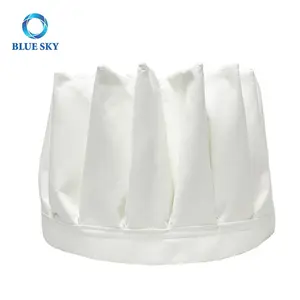 High Temperature Resistant Dust Filtration16 Fold Industrial Vacuum Cleaner Dust Bags Filter Bag For Vacuum Parts