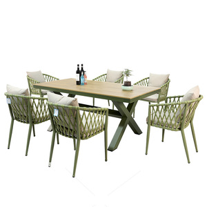 Chaises pliantes modernes en aluminium imperméables pour l'extérieur, ensemble de <span class=keywords><strong>mobilier</strong></span> de jardin, idéal pour villa, hôtel, cour et salle à manger - Vente en gros - Product Image 5