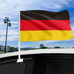 Лидер продаж, заказной 100% полиэстер 12*18 дюймов, яркий цвет, прочный флаг автомобиля, заказной Немецкий флаг окна автомобиля - Product Image 2