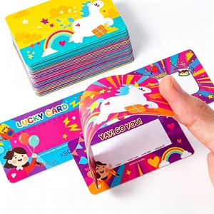 Carte à gratter imprimée motif dessin animé pour enfants, jeu surprise pour couples, carte de loterie pour l'ouverture d'une chaîne de magasins - Product Image 3