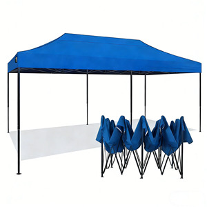 Carpa Plegable Portátil de 10x20 pies, Impermeable, de Poliéster, para Uso Comercial, Fiestas, Ferias Comerciales y Resorts - Product Image 1
