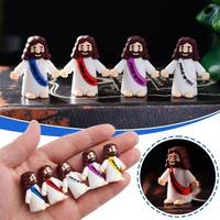 Kleine Jesus-Figuren Originelles Design Jesus Liebt Dich Mini Gummi-Jesus-Spielzeuge zum Verstecken Religiöse Party-Geschenke Sonntagsschule