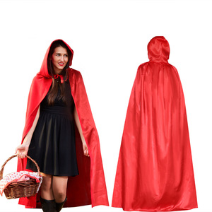 Capas con capucha para niños y adultos, chales largos de poliéster para Navidad, disfraces de Halloween, disfraces de bruja - Product Image 2