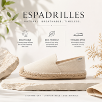 Espadrilles décontractées tendance pour la marche, chaussures classiques de haute qualité pour hommes, espadrilles en toile blanche