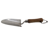 SUNSHINE Mini Pala da Giardino con Manico in Legno, Pala in Acciaio Inossidabile per Scavare, Diserbo e Dissodare il Terreno, Attrezzo Manuale