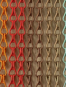 Modern Anodized Aluminum Chain Link Curtain 2.0mm <b>Wire</b> Decorative Metal <b>Mesh</b> Drapery for Hotel Room Divider & Ceiling Decoration - Product Image 2