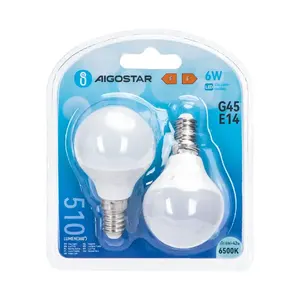 หลอดไฟ LED G45 E14 6W - ประหยัดพลังงาน ใช้งานได้ยาวนาน แสงสีขาว - เหมาะสำหรับการให้แสงสว่างในบ้านและพื้นที่ต่างๆ - Product Image 2