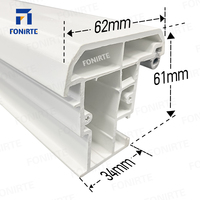 Garantie à vie Profilés en plastique UPVC 108 mm Fenêtres coulissantes 60 mm Fenêtres à battants Marque FONIRTE