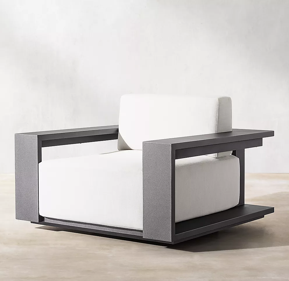 Customize aluminum outdoor chairs furniture metal furniture sofa sets all weather patio garden sofa