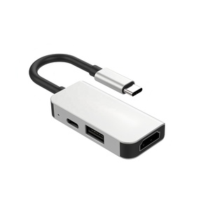 Hub USB C 3 en 1, <span class=keywords><strong>adaptateur</strong></span> Type C vers <span class=keywords><strong>HDMI</strong></span> avec USB 3.0, charge PD, station d'accueil portable pour Nintendo Switch, <span class=keywords><strong>smartphone</strong></span>, tablette, ordinateur portable - Product Image 1