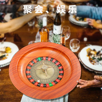 Gathering Entertainment Multiple Gameplay American Roulette Double 0 Indoor Leisure Board Game Lottery Props 12 inch Lucky Wheel