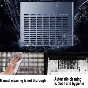 Fabbricatore di Ghiaccio Commerciale per Acqua in Bottiglia, Motore in Acciaio Inox, Capacità di Stoccaggio 70 kg, 24 Ore, per Uso Domestico, Ristoranti, Bar, Caffetterie - Product Image 5