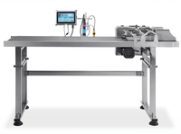 Alimentateur à friction à vitesse variable pour codeur à jet d'encre, adapté aux films plastiques, boîtes en papier, cartons, feuilles et dépliants