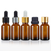 Matti erte 5ml 10ml 20ml 1 Unze 30ml 50ml 100ml Braun Reichlich Kosmetik glas Grün Boston Oil Dropper Runde Flasche mit schwarzer Pipette