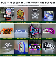 Letrero LED con Iluminación Frontal IP65 para Exteriores, Publicidad con Nombre de Tienda