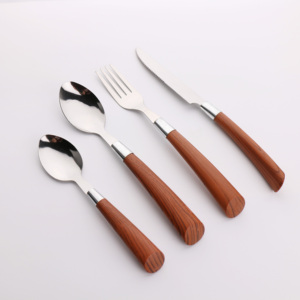 ชุดช้อนส้อมสแตนเลสแบบพกพาคุณภาพสูง 4 ชิ้น - Product Image 1
