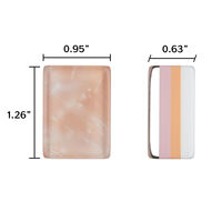 4-laags Amerikaanse Mahjongset met acrylrekken en roségouden glittertegels voor moderne sociale gameavonden