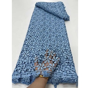 Tela de Encaje Guipur Bordada con Lentejuelas, Diseño de Moda Toplace, Venta al Por Mayor a Precio Económico, Ecológica, 5 Yardas - Product Image 6