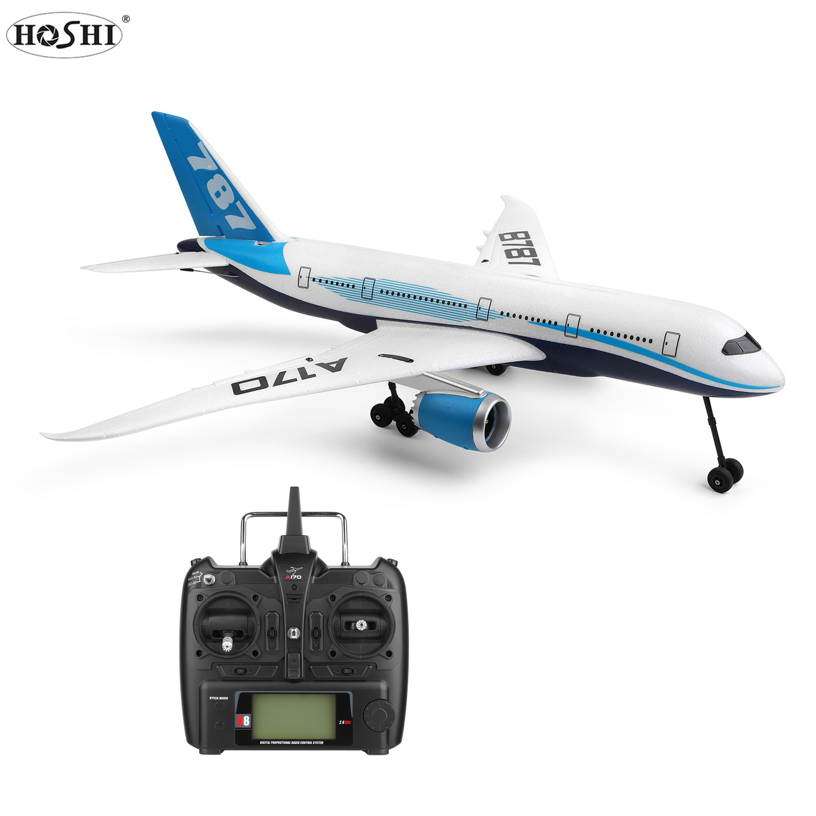 HOSHI WLtoys A170 радиоуправляемый самолет, игрушка EPO, ремесло из пенопласта, Электрический уличный планер с дистанционным управлением, самолет с неподвижным крылом