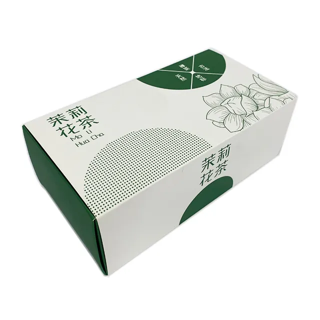 Factory Custom Flower Tea Drawer Style Box Jasmine Tea Gift Box Green Tea Box With Handle