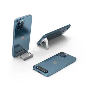 Mini Support de téléphone à dos adhésif Invisible, béquille métallique en alliage d'aluminium, Support Portable pliable pour téléphone