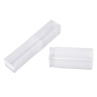 Tube télescopique carré en plastique Transparent pour outil de fraise en bout CNC boîte d'emballage en plastique pour forets